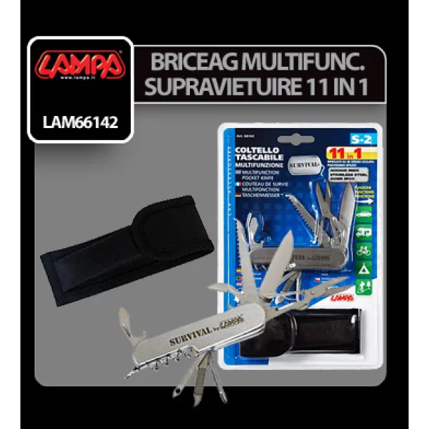 Briceag multifunctional kit supravietuire 11 in 1