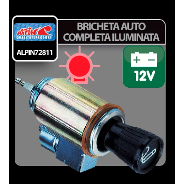 Bricheta auto completa iluminata Alpin - 12V