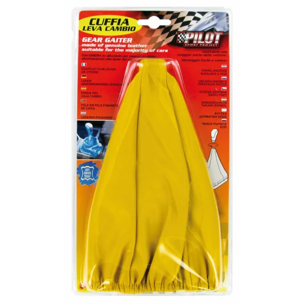 Gear shift lever boot with ring - Yellow
