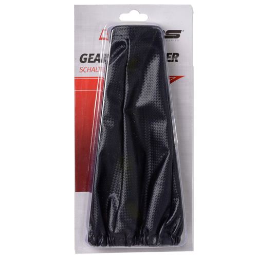 Gear shift lever boot with cord 4Cars - Black/Carbon thumb