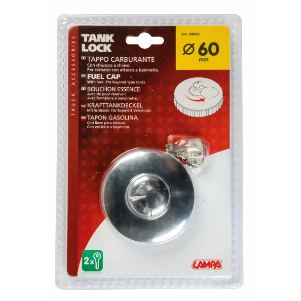 Tank-Lock with keys - Ø60MM