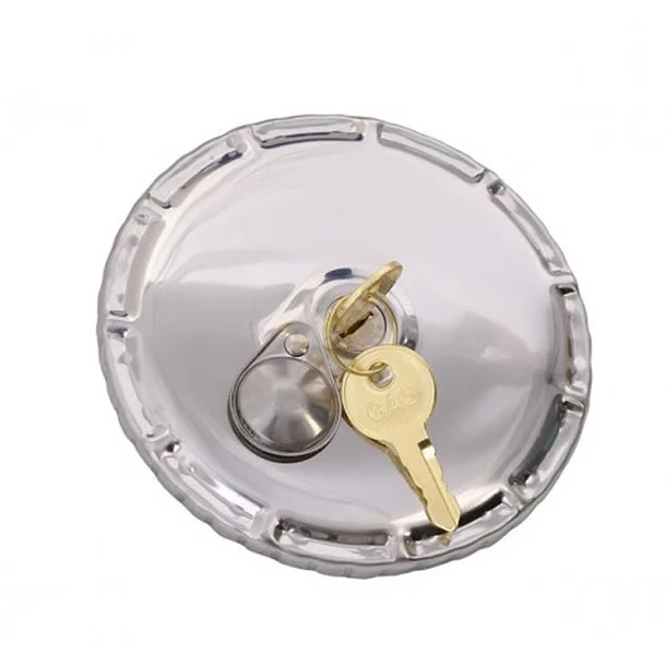 Kamar Chromed metal Tank-Lock with keys - Ø 60mm