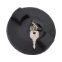 Kamar black plastic Tank-Lock with keys - Ø 80mm