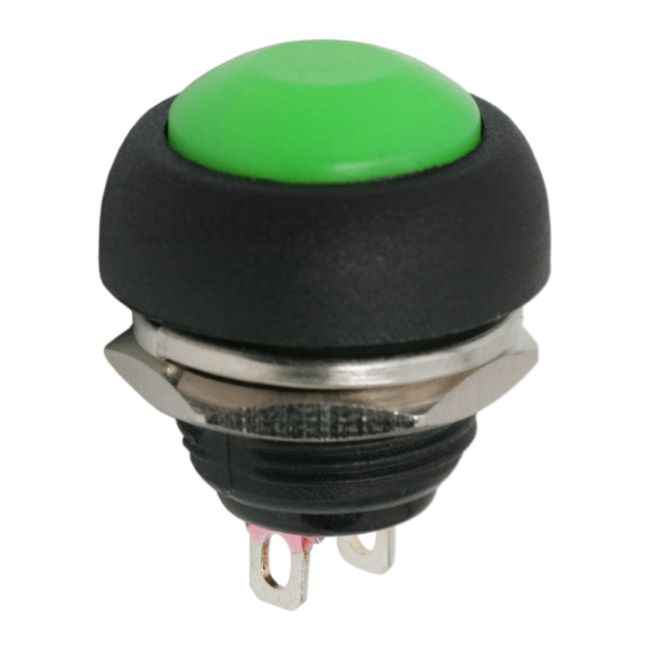 Buton 1 circuit 1A-250V OFF-(ON), verde thumb