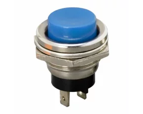 Buton 1 circuit 2A-250V OFF-(ON), albastru