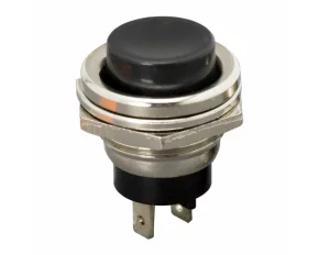 Buton 1 circuit 2A-250V OFF-(ON), negru