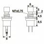 Buton1 circuit1,5A-250VOFF-(ON)rosu