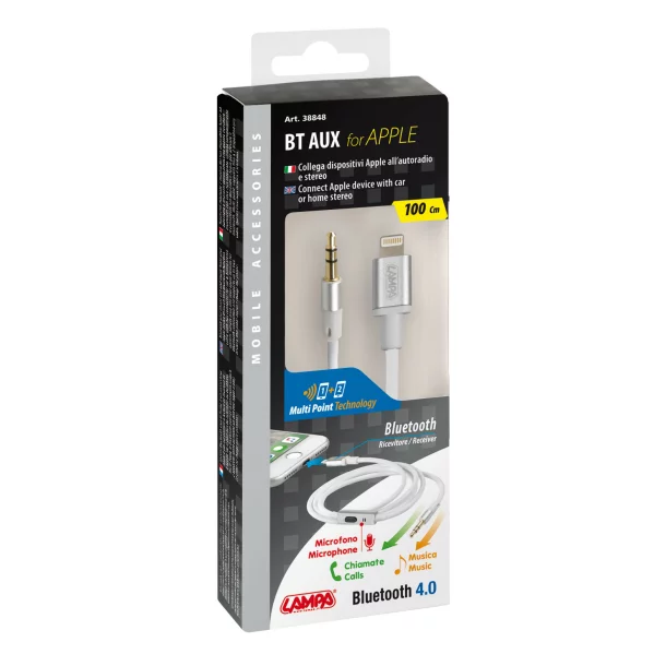 Aux-8 Pin cable with Bluetooth