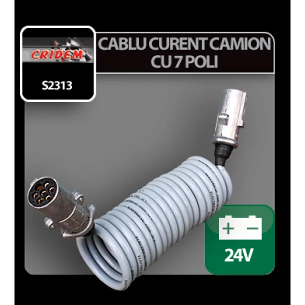 Cablu curent camion cu 7 poli 24V