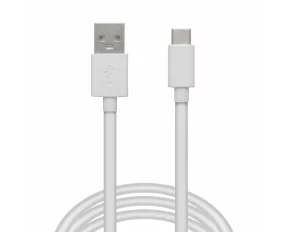 Adatkábel - USB Type-C - fehér - 2 m