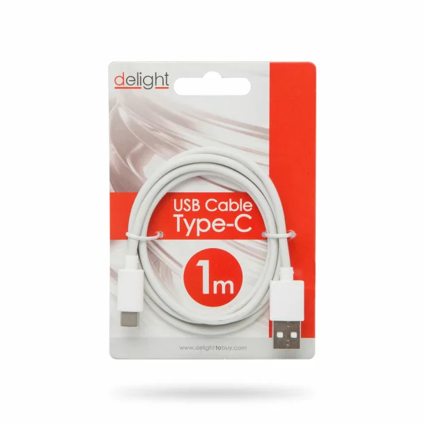 Cablu de date  - USB Type-C - alb - 1 m