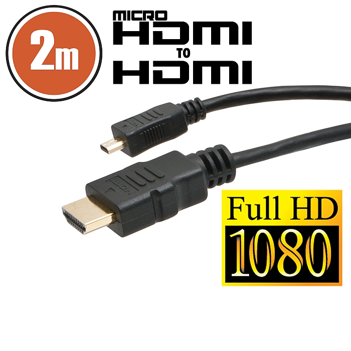 Cablu micro HDMI • 2 mcu conectoare placate cu aur thumb