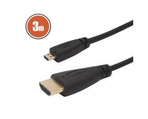 Cablu micro HDMI • 3 mcu conectoare placate cu aur