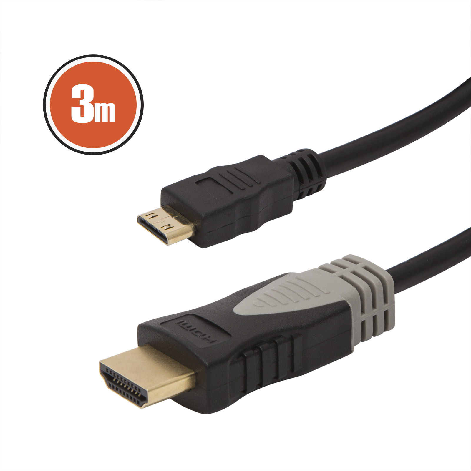 Cablu mini HDMI • 3 mcu conectoare placate cu aur thumb