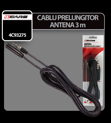 Cablu prelungitor pentru antena 3m 4Cars thumb