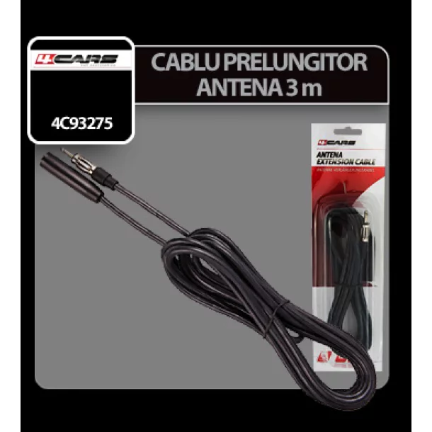 Cablu prelungitor pentru antena 3m 4Cars