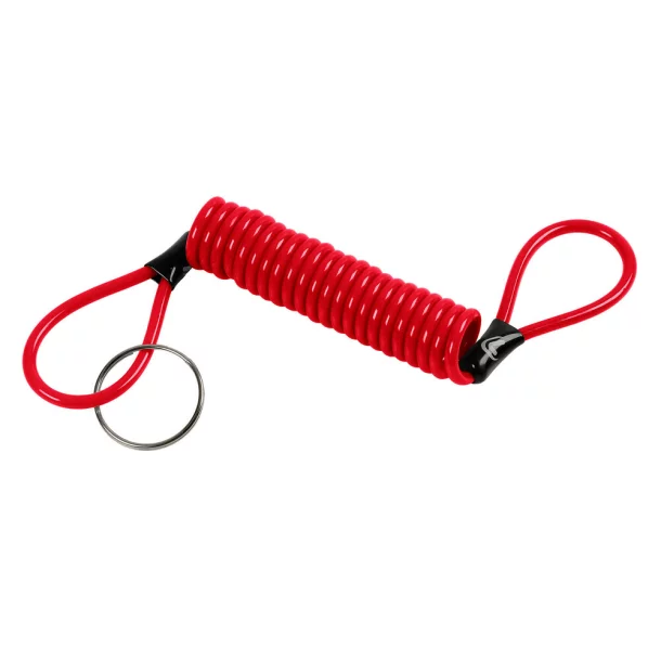 Reminder, steel spiral cable - Red