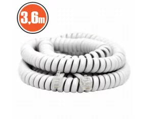 Cablu telefon spiralat4P/4C3,6 m