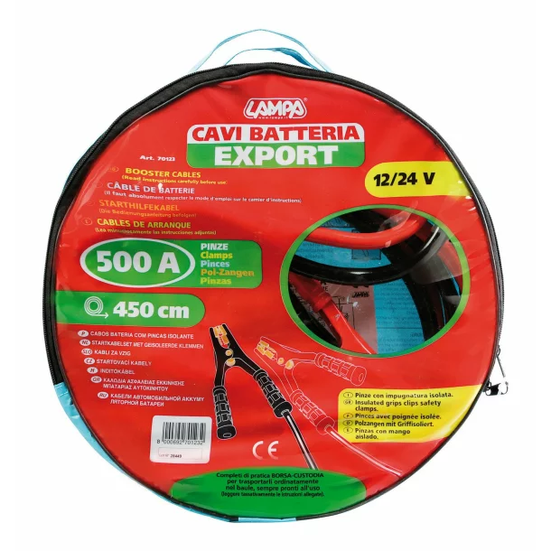Cablu transfer curent 450cm 12/24V 500A - Lampa