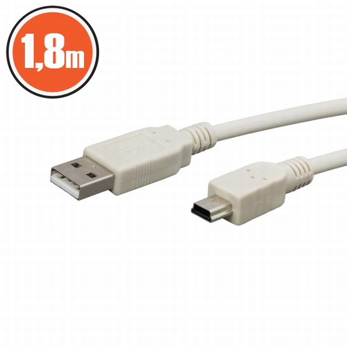Cablu USB 2.0fisa A - fisa B (mini)1,8 m thumb
