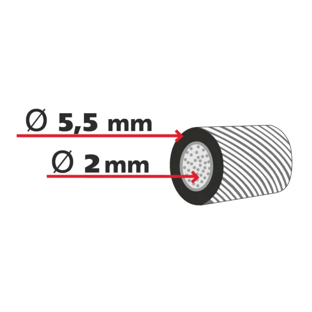 Lampa Customs cable Ø5,5mm - 34m