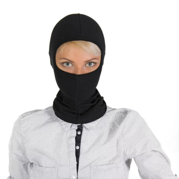 Cagula moto balaclava unisex cu efect antibacterian Higenic Mask 1buc - Negru