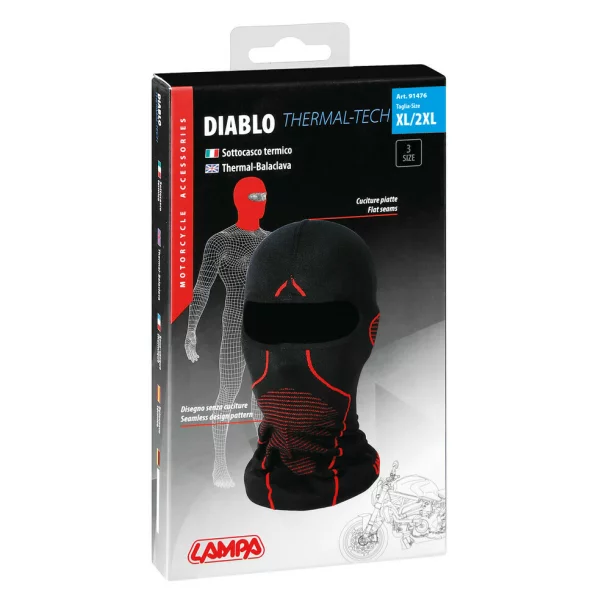 Diablo, Thermal-Balaclava - XL/XXL - 57-60 cm