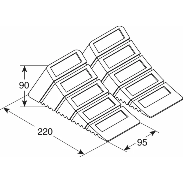 Cale blocare roti standard DIN, 2buc