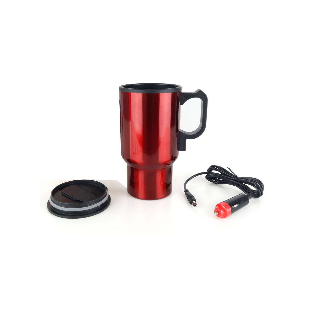 DC Car kettle/mug 450ml red color 12V thumb