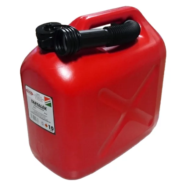 Fuel canister plastic red - 10l