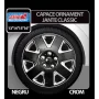 Capace roti auto Classic 4buc - Negru/Crom - 14&#039;&#039;