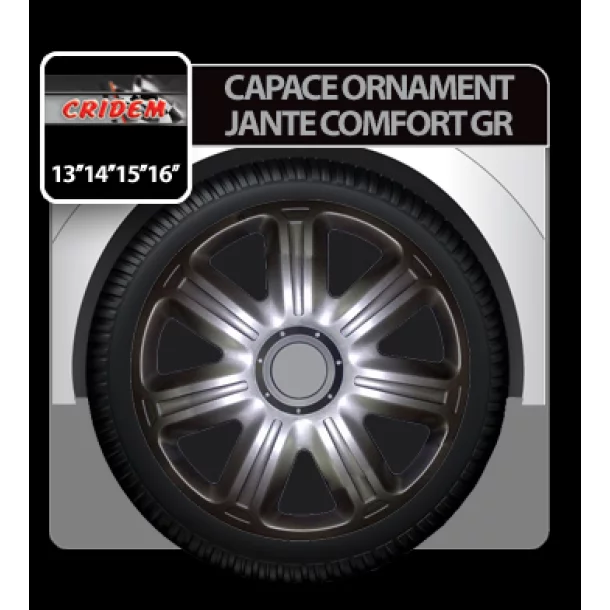 Capace roti auto Comfort GR 4buc - Grafit - 16&#039;&#039;