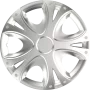 Wheel covers Dynamic 4pcs - Silver - 15&#039;&#039;