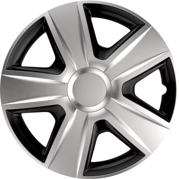 Capace roti auto Esprit BC 4buc - Argintiu/Negru - 15&#039;&#039; - Resigilat