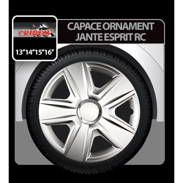 Capace roti auto Esprit RC 4buc - Argintiu - 16'' - Resigilat