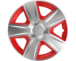 Wheel covers Esprit SR 4pcs - Silver/Red - 14&#039;&#039;