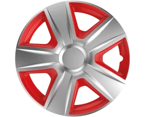 Wheel covers Esprit SR 4pcs - Silver/Red - 16&#039;&#039;
