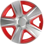 Wheel covers Esprit SR 4pcs - Silver/Red - 16&#039;&#039;