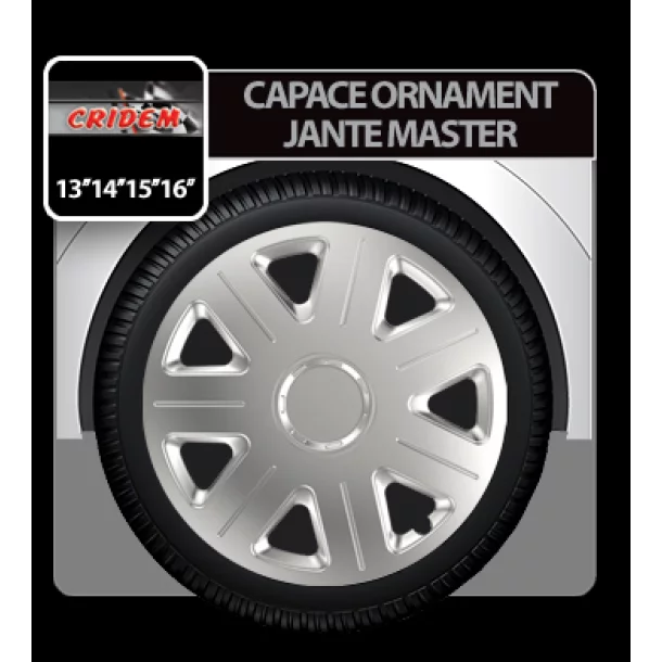 Wheel covers Master 4pcs - Silver - 13&#039;&#039;