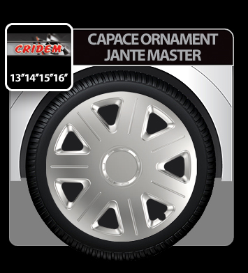 Wheel covers Master 4pcs - Silver - 14'' thumb