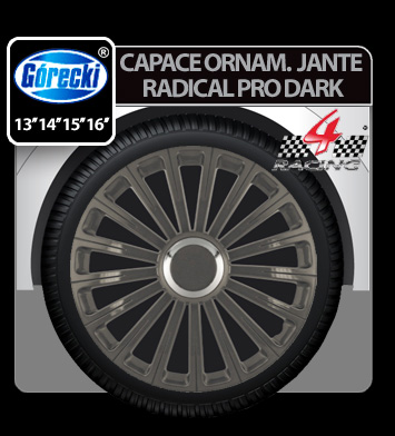Capace roti auto Radical Pro dark 4buc - Grafit - 13'' thumb