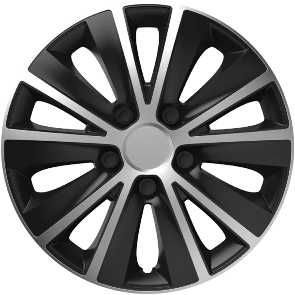 Wheel covers Rapide SB 4pcs - Silver/Black - 14&#039;&#039; - Resealed