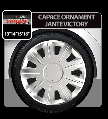 Wheel covers Victory 4pcs - Silver - 13'' thumb