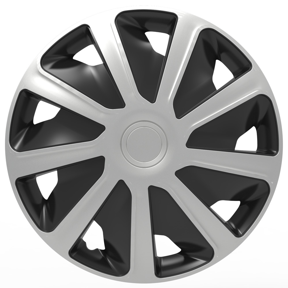 Wheel covers VAN Craft RC - 4pcs - Silver/Black - 16'' thumb