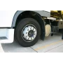 ABS truck nut-covers, 10 pcs set - 32mm - Chrome