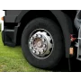 ABS truck nut-covers, 10 pcs set - 32mm - Chrome