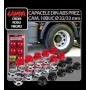ABS universal truck nut-covers, 10 pcs set - Ø 32/33 mm - Chrome