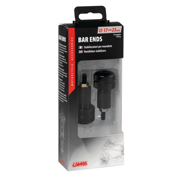 Universal bar ends (2 pcs) - Black