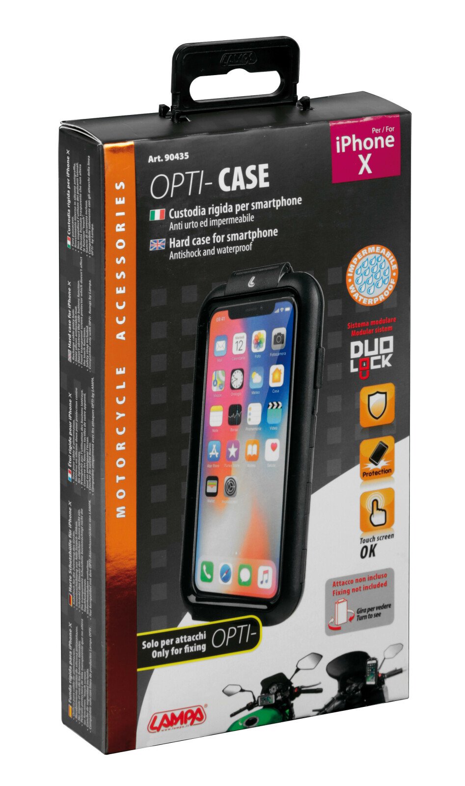 Carcasa tare Opti Case pentru suporti telefon mobil Opti Line - iPhone X/Xs thumb