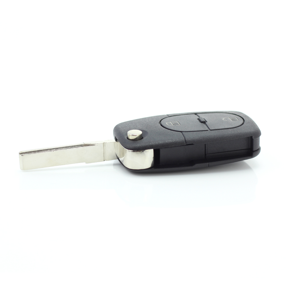 CARGUARD - Audi - carcasă cheie tip briceag, 2+1 butoane, cu buton panică și baterie CR 2032 thumb